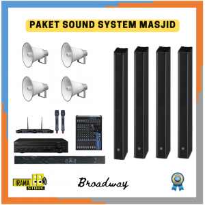 Paket Sound System Masjid Indoor Outdoor Speaker Yamaha - 100M2 B